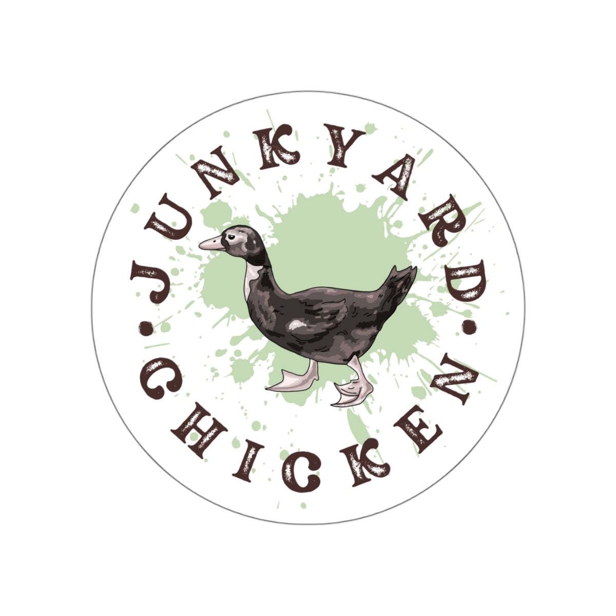 Junkyard Chicken - Funny Duck Sticker