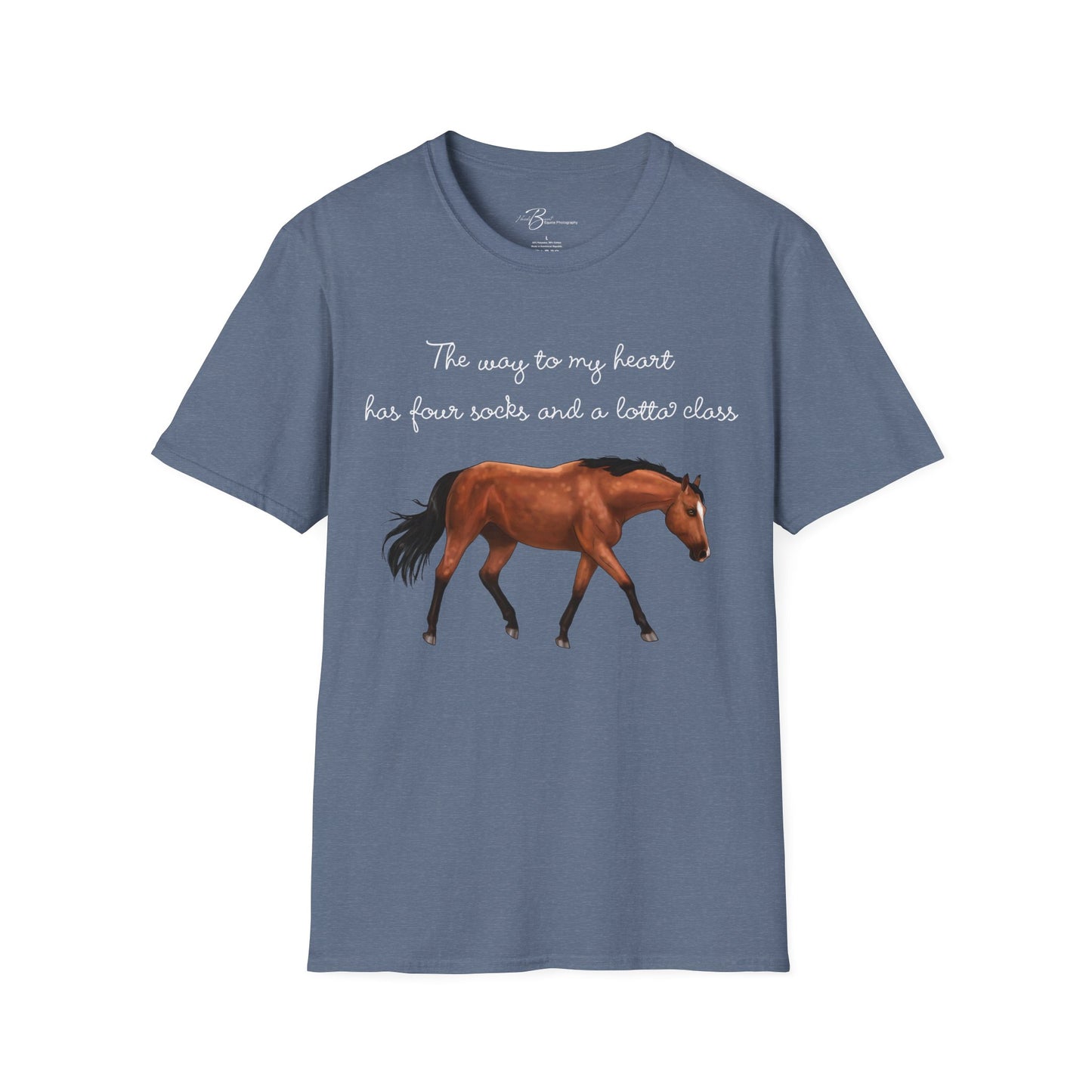 The Way To My Heart - Bay - Horse Lover T-Shirt - Color Specific