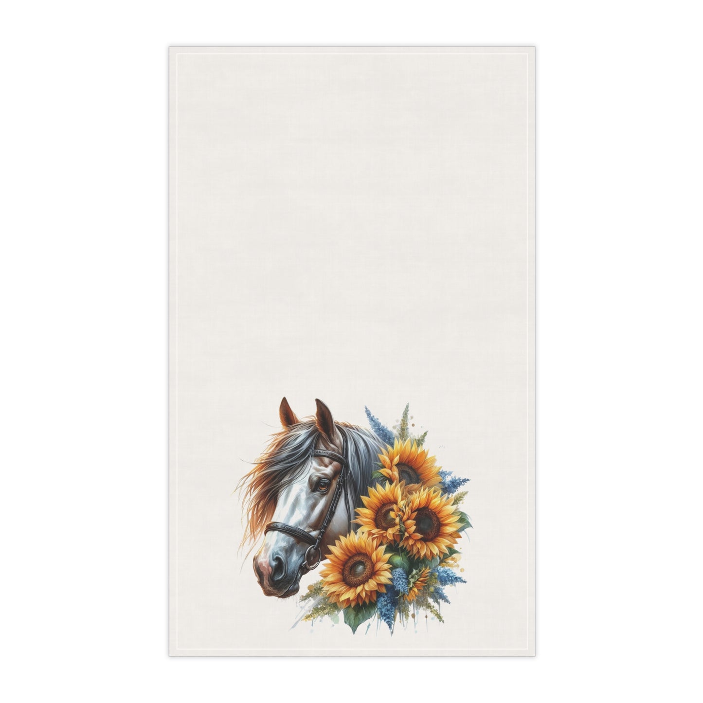 Gray and Sunflowers - Kitchen Towel