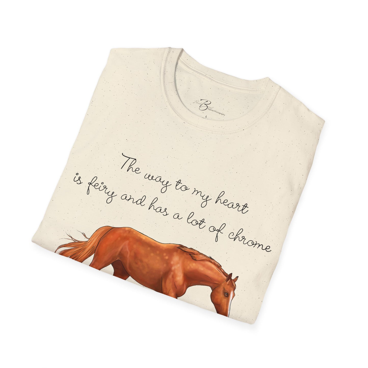 The Way To My Heart - Chestnut - Horse Lover T-Shirt - Color Specific