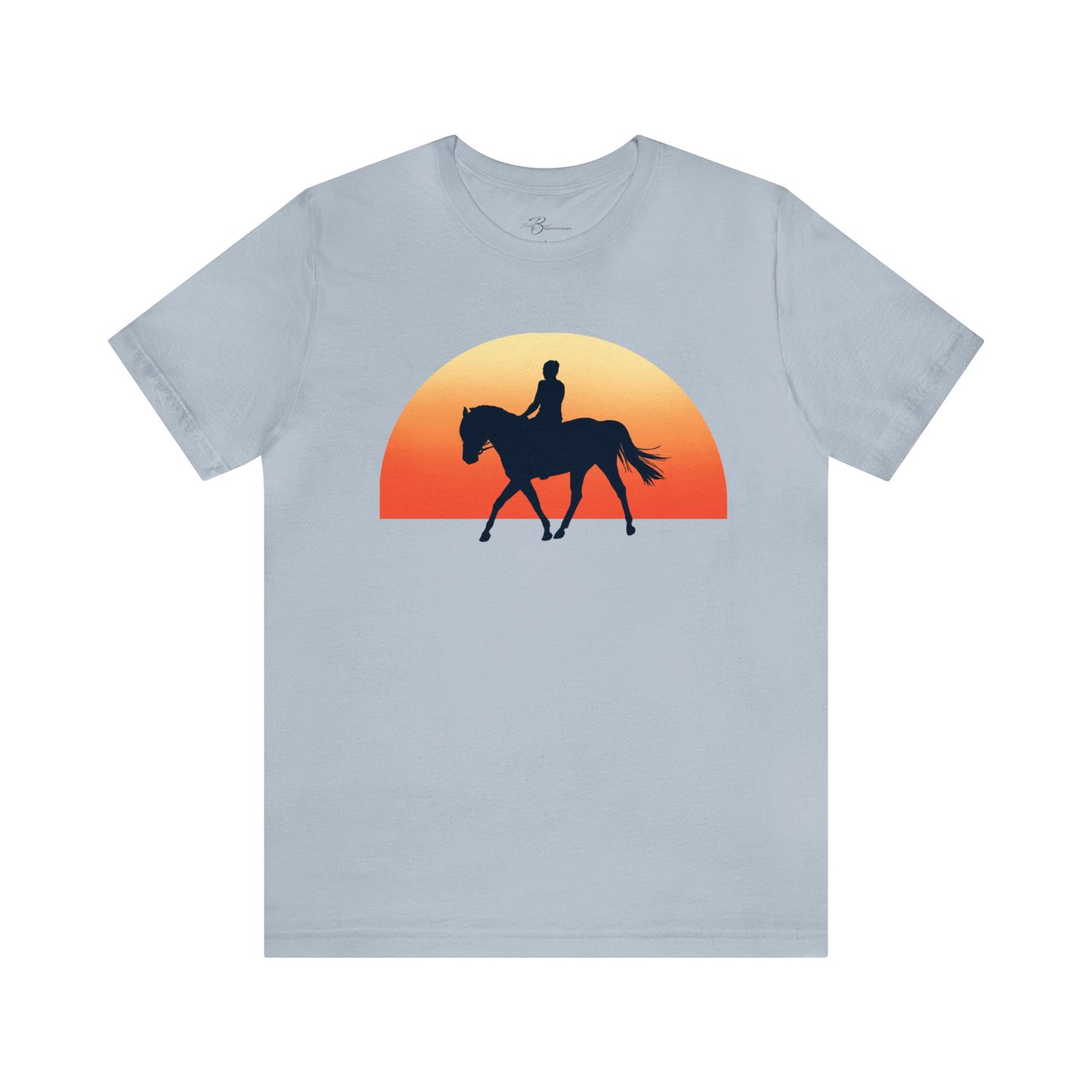 Horse Sunset - Unisex Short Sleeve Jersey Tee