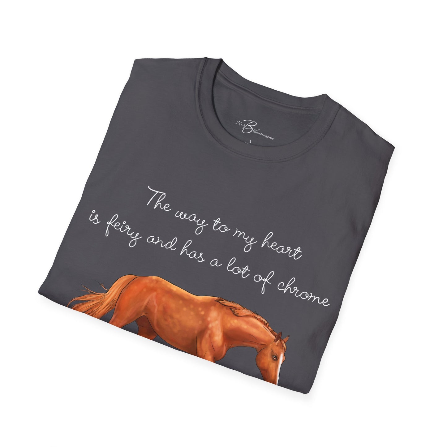 The Way To My Heart - Chestnut - Horse Lover T-Shirt - Color Specific