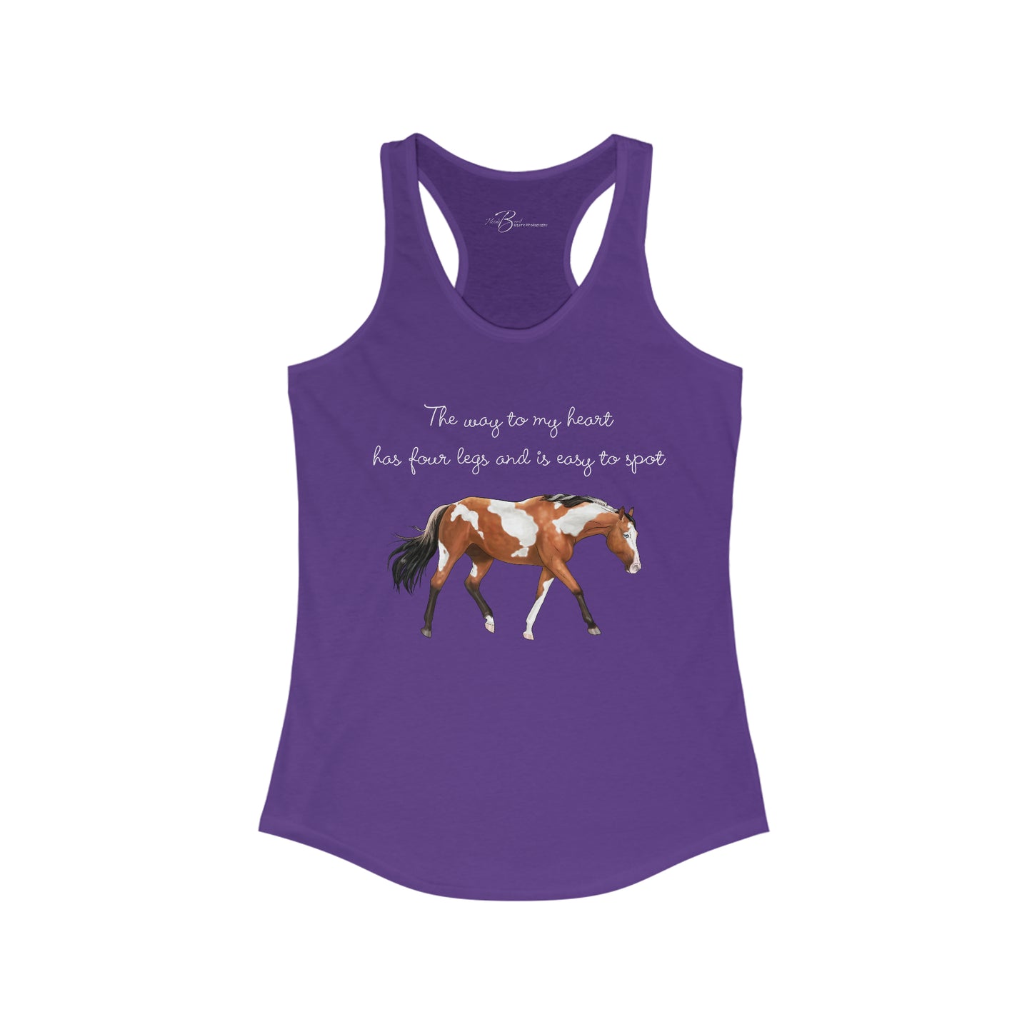 The Way To My Heart - Paint - Women's Ideal Racerback Tank