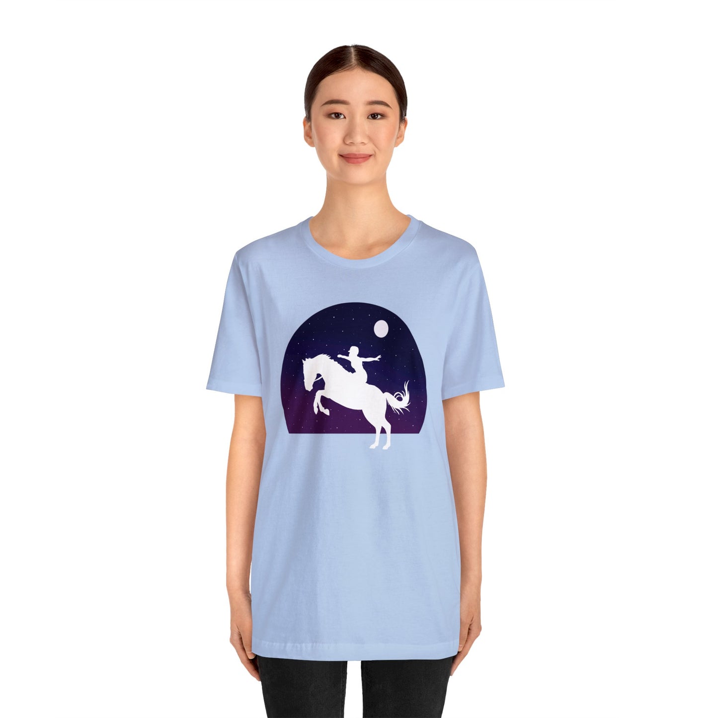 Horses Give Us Wings - Unisex Short Sleeve Jersey Tee