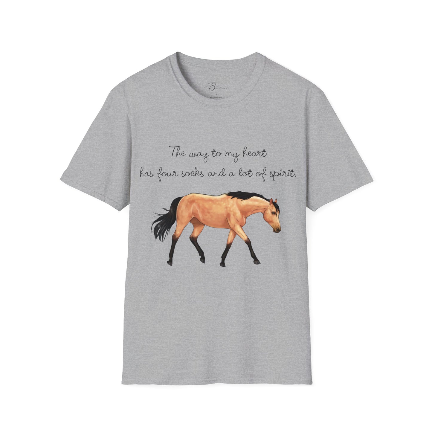 The Way To My Heart - Buckskin - Horse Lover T-Shirt - Color Specific