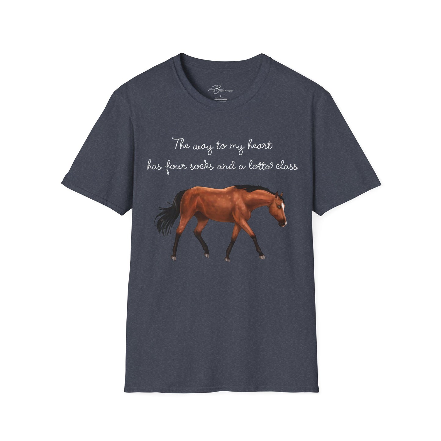 The Way To My Heart - Bay - Horse Lover T-Shirt - Color Specific