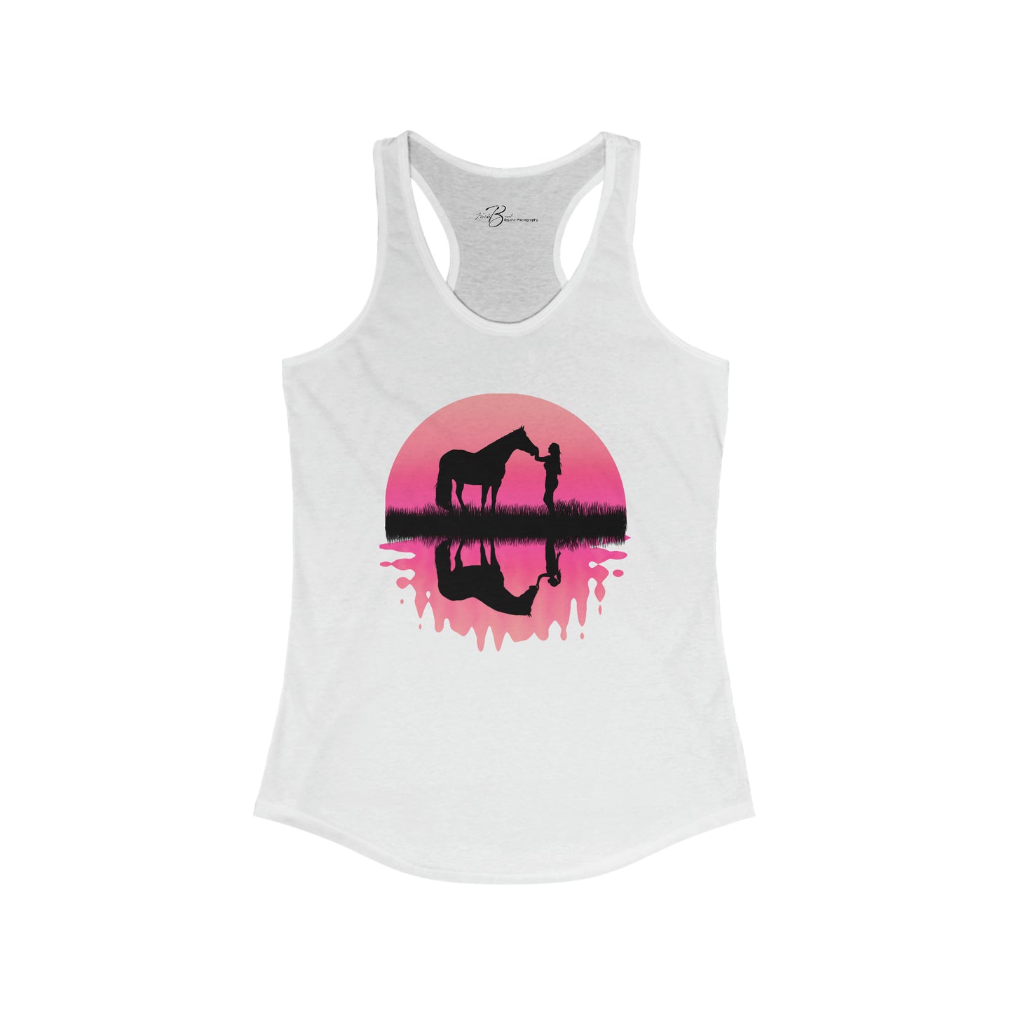 Inner Self - Girl Reflection - Pink - Women's Ideal Racerback Tank