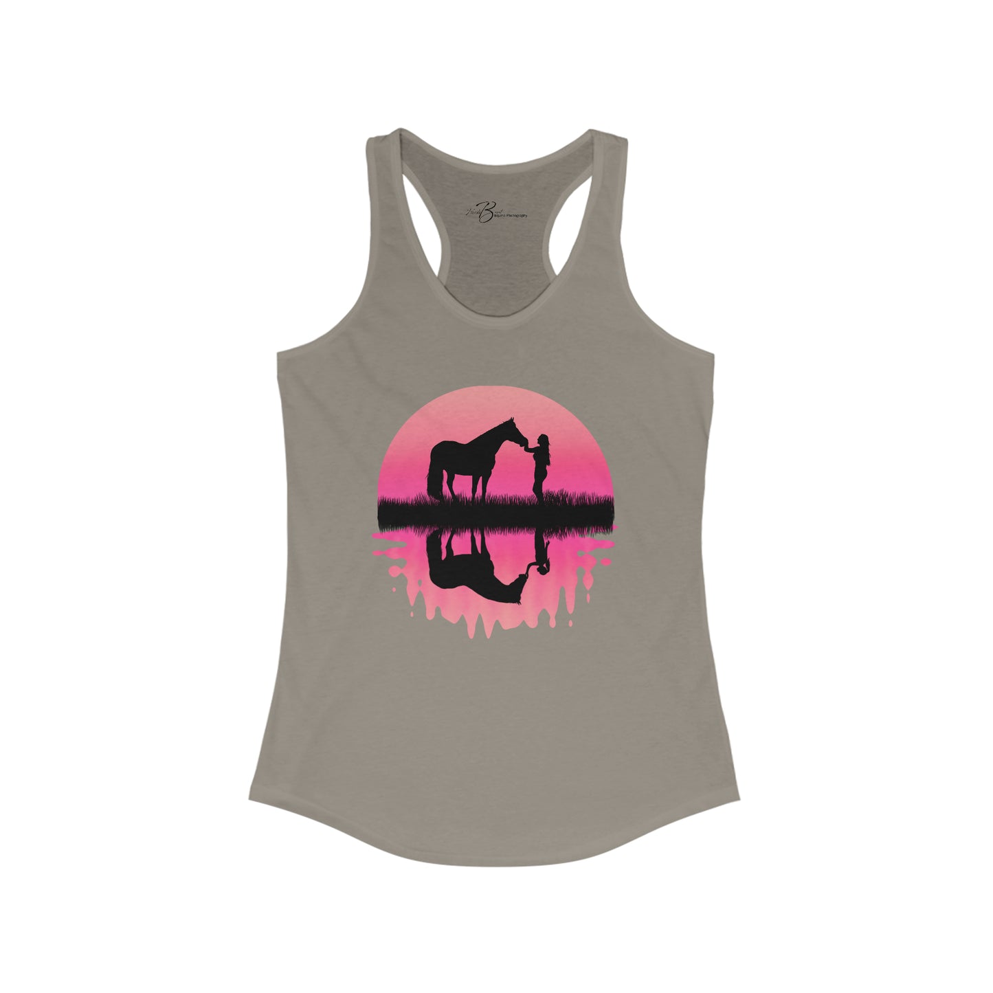 Inner Self - Girl Reflection - Pink - Women's Ideal Racerback Tank