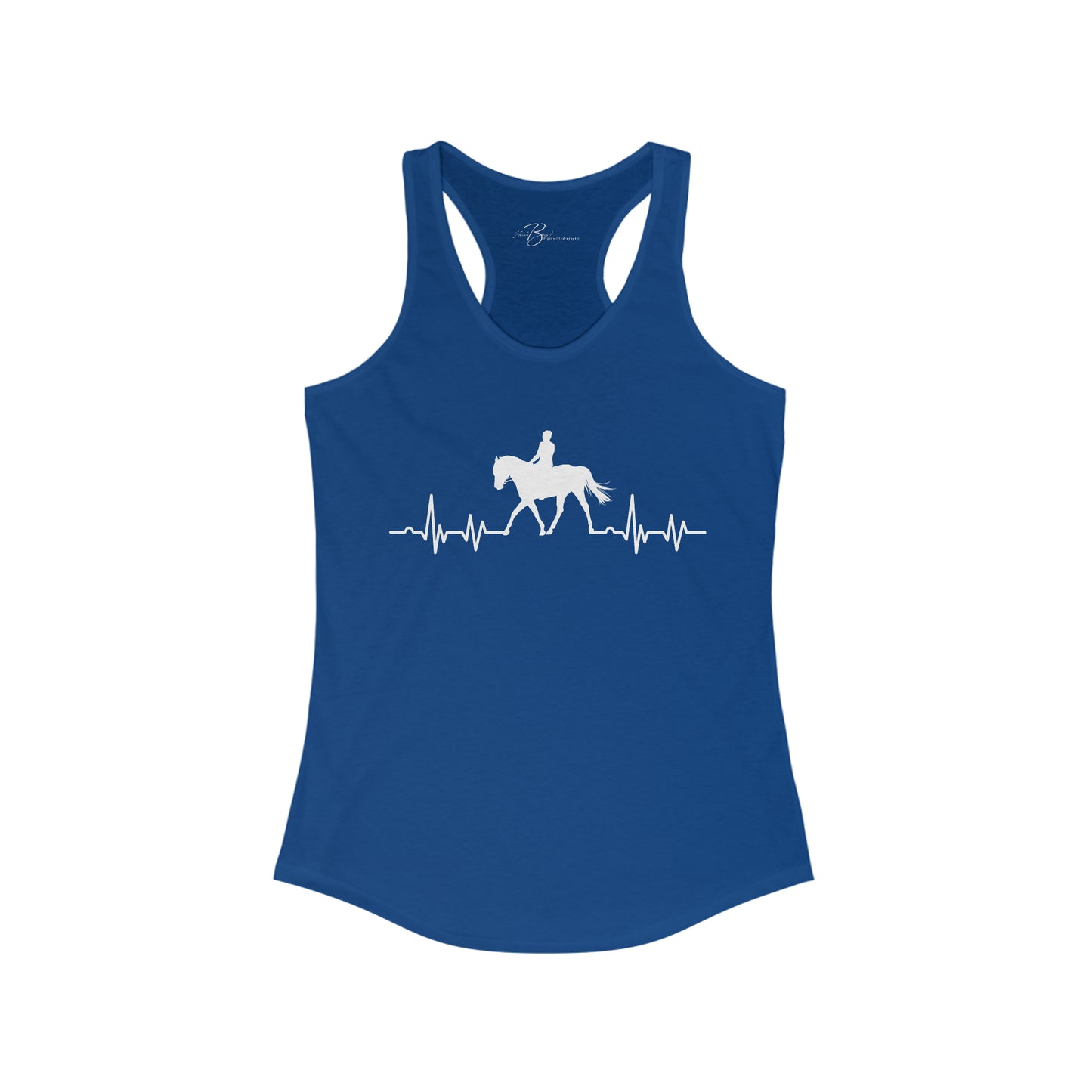 We Ride to Live - Horse Heartbeat - Women's Ideal Racerback Tank