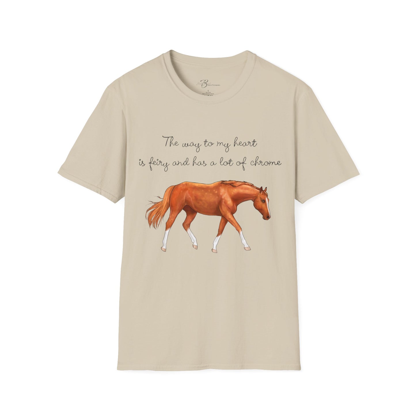 The Way To My Heart - Chestnut - Horse Lover T-Shirt - Color Specific