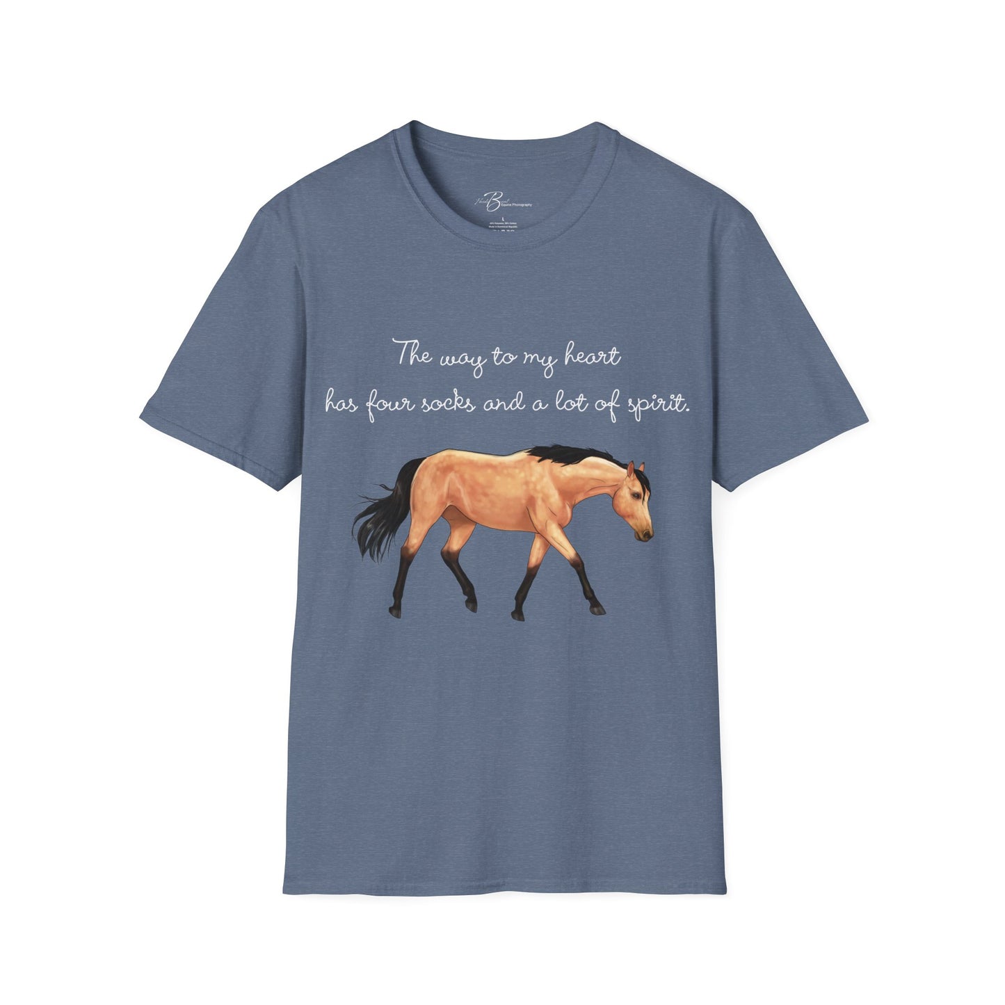 The Way To My Heart - Buckskin - Horse Lover T-Shirt - Color Specific