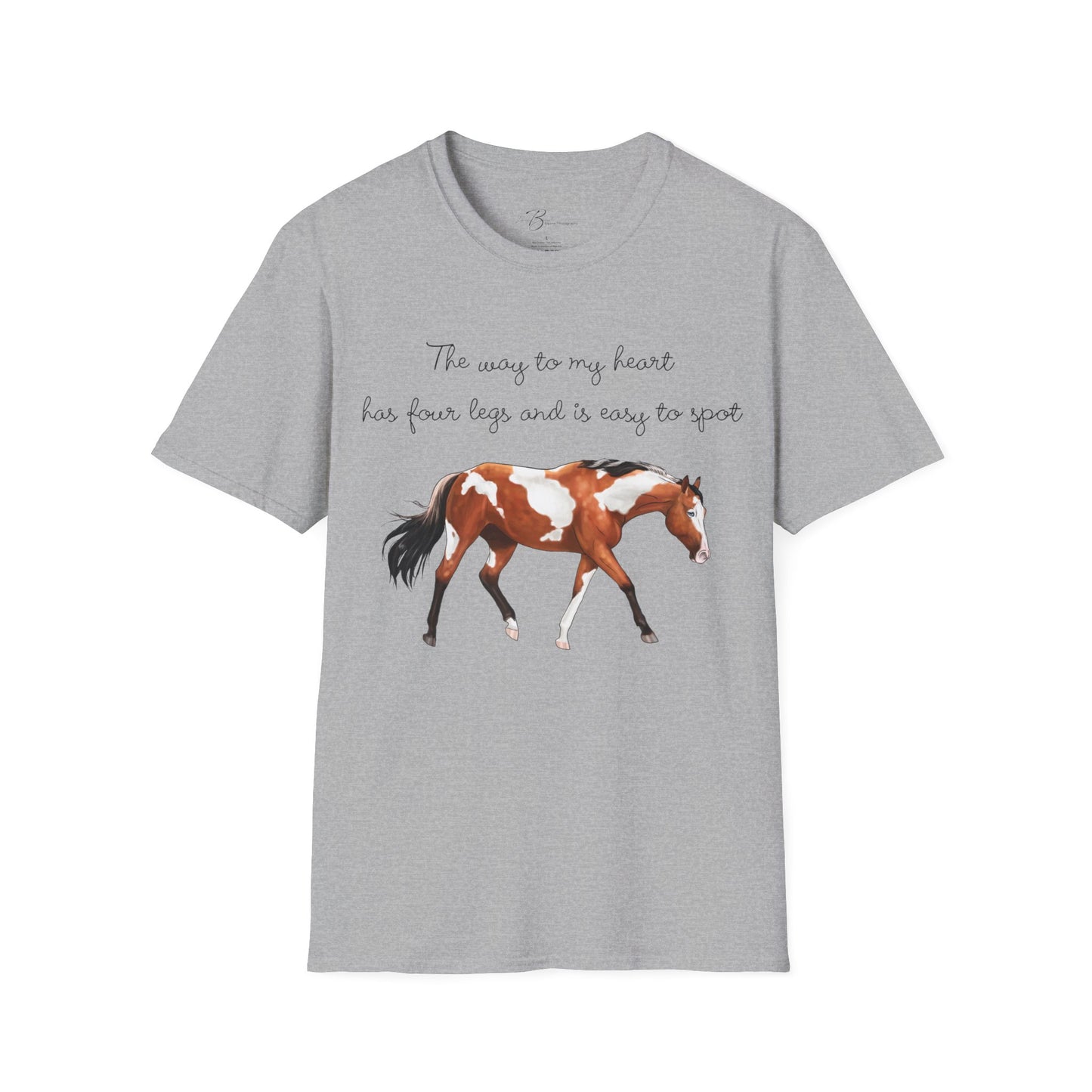 The Way To My Heart - Paint - Horse Lover T-Shirt - Color Specific