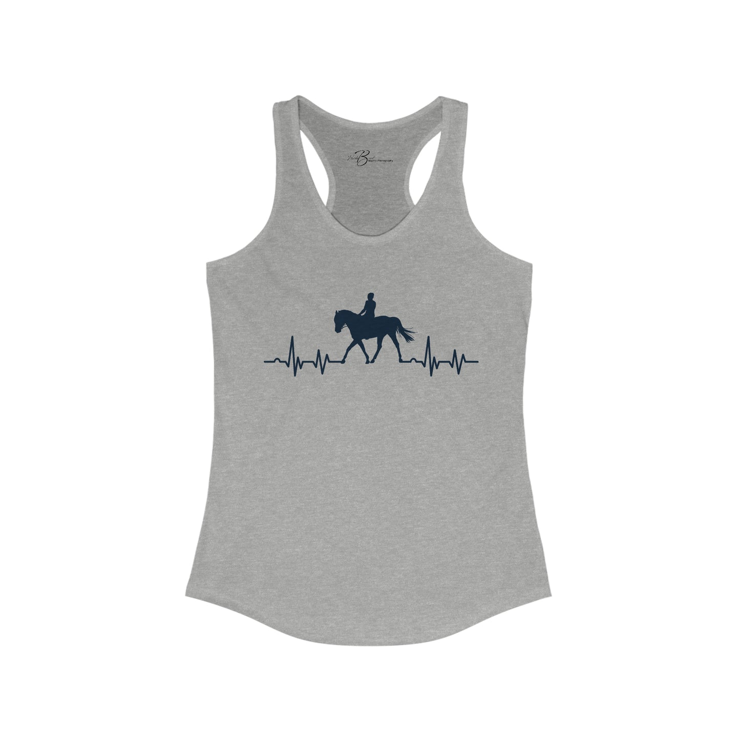 We Ride to Live - Horse Heartbeat - Women's Ideal Racerback Tank